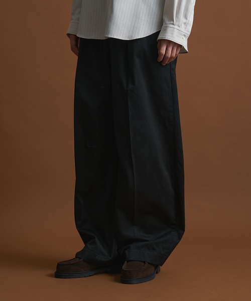 約2.2万超高級★美品◎パブリックトウキョウ　チノ　バレルレッグ　ブラック　S 約2.2万超高級☆美品◎パブリックトウキョウ チノ バレルレッグ