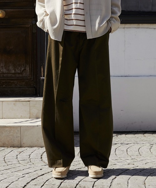 PUBLIC CHINOS バレルレッグイージー /大人気/ハリ感/チノパンツ