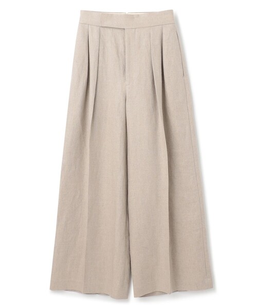 セール】ヘリンボーン リネン ワイドパンツ（uncrave WHITE