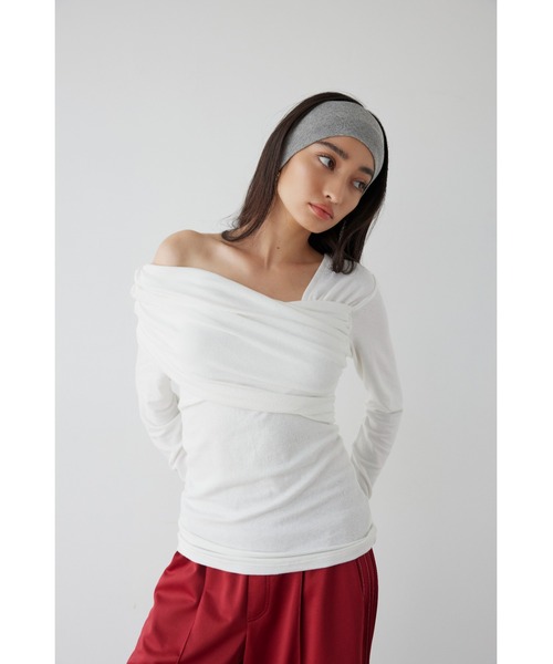 アリシアスタン　オフショル Off The Shoulder Knit Top | ALEXIA STAM