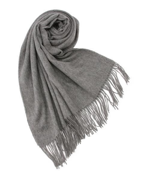 BEAMS LIGHTS Women's（ビームスライツ ウィメンズ）の「BEAMS LIGHTS / カシミヤ 無地ストール（ストール/ショール・レディース・チャコールグレー/ブラウン系その他/ネイビー・ONE SIZE）」の12枚目の写真