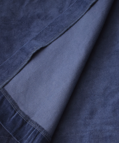 MIMIMEMETE(ミミメメット)の「ベロア ラップ風ミニスカート(スカート・レディース・ブラック/ネイビー・M)」の15枚目の写真