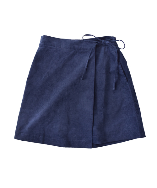 MIMIMEMETE(ミミメメット)の「ベロア ラップ風ミニスカート(スカート・レディース・ブラック/ネイビー・M)」の17枚目の写真