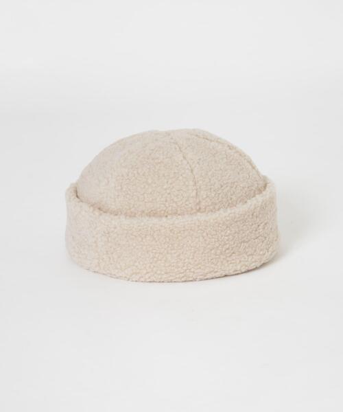 SMELLY（スメリー）の「ボアロールワッチ（ニットキャップ/ビーニー・レディース・アイボリー/モカ・-）」の8枚目の写真