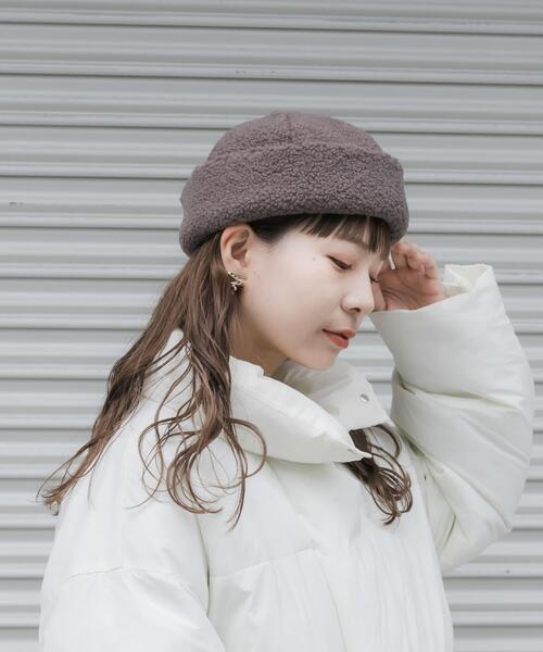 SMELLY（スメリー）の「ボアロールワッチ（ニットキャップ/ビーニー・レディース・アイボリー/モカ・-）」の18枚目の写真