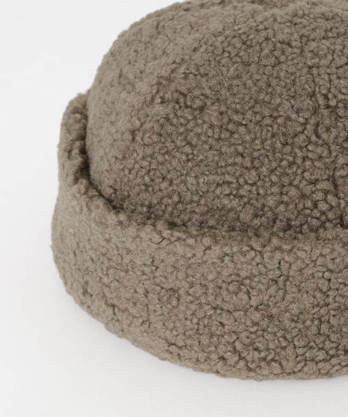 SMELLY（スメリー）の「ボアロールワッチ（ニットキャップ/ビーニー・レディース・アイボリー/モカ・-）」の20枚目の写真