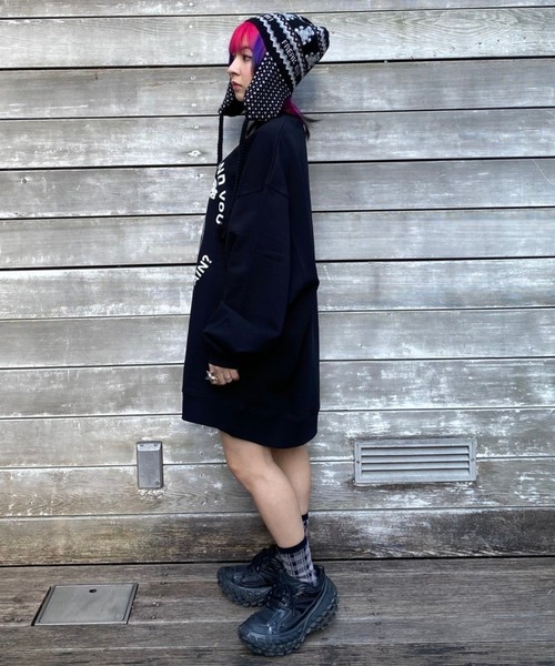 Candy Stripper（キャンディストリッパー）の「BETWEEN ME AND YOU SWEAT ワンピース（スウェット・レディース・オフホワイト/ヘザーグレー/ブラック・2）」の22枚目の写真