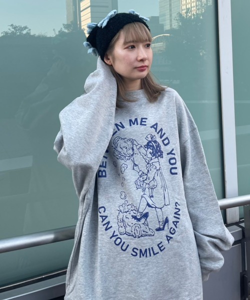 Candy Stripper（キャンディストリッパー）の「BETWEEN ME AND YOU SWEAT ワンピース（スウェット・レディース・オフホワイト/ヘザーグレー/ブラック・2）」の15枚目の写真