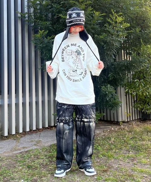 Candy Stripper（キャンディストリッパー）の「BETWEEN ME AND YOU SWEAT ワンピース（スウェット・レディース・オフホワイト/ヘザーグレー/ブラック・2）」の14枚目の写真