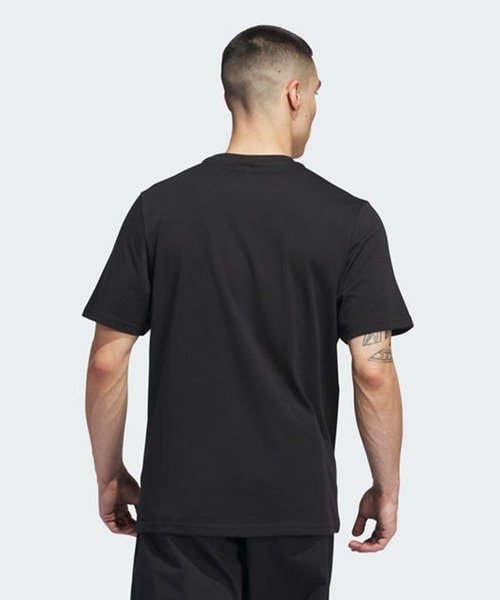 adidas（アディダス）の「ディル トレフォイル フォト半袖Tシャツ / アディダスオリジナルス adidas Originals（Tシャツ/カットソー・メンズ・ブラック・X-LARGE/SMALL/3XL/MEDIUM/XX-LARGE/LARGE）」の2枚目の写真