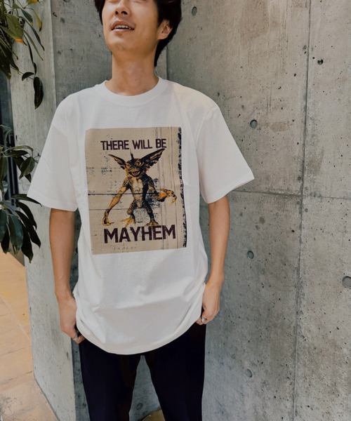 『グレムリン』'''MAYHEM'' T-Shirt' 半袖プリントTシャツ ビックシルエット ピグメント加工 ヴィンテージライク（Tシャツ/カットソー）｜minius（ミニウス） 6,699円