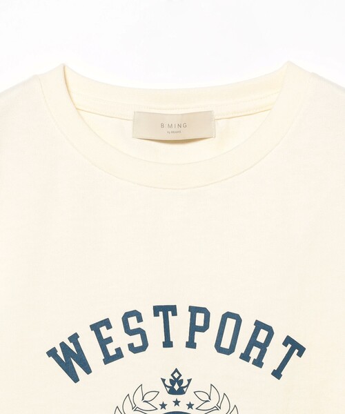 B:MING by BEAMS(ビーミングバイビームス)の「プリント フットボール Tシャツ(Tシャツ/カットソー・レディース・ネイビー/ブラック系その他4/オフホワイト・ONE SIZE)」の19枚目の写真