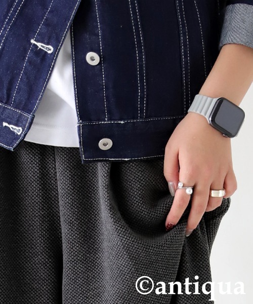 antiqua(アンティカ)の「リラックスジャガードパンツ(その他パンツ・レディース・グレー/ブラック・ONESIZE)」の20枚目の写真