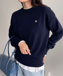 fredy emue | FR刺繍スウェットニットプルオーバー(ニット/セーター)