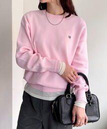 fredy emue | FR刺繍スウェットニットプルオーバー(ニット/セーター)