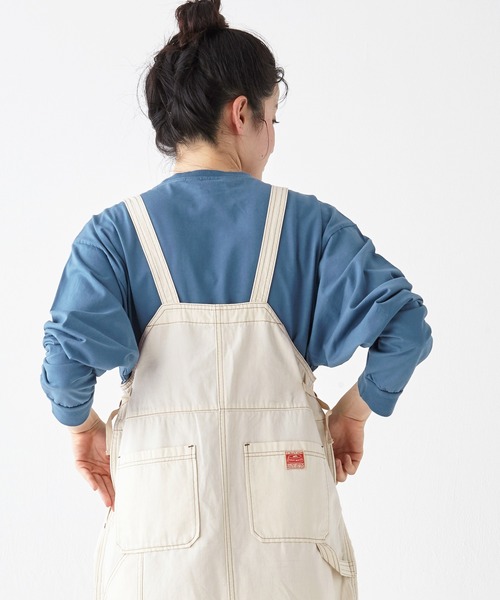 KRIFF MAYER Lady's Collection(クリフメイヤーレディースコレクション)の「ベイカーペインタージャンスカ(ジャンパースカート・レディース・ライトブルー/ナチュラル/ストライプ/ネイビー/ダークブルー・LARGE/MEDIUM)」の9枚目の写真