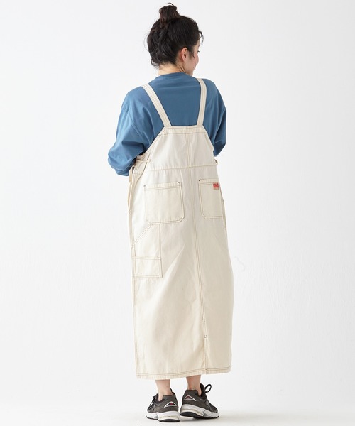 KRIFF MAYER Lady's Collection(クリフメイヤーレディースコレクション)の「ベイカーペインタージャンスカ(ジャンパースカート・レディース・ライトブルー/ナチュラル/ストライプ/ネイビー/ダークブルー・LARGE/MEDIUM)」の13枚目の写真