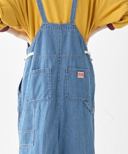 KRIFF MAYER Lady's Collection(クリフメイヤーレディースコレクション)の「ベイカーペインタージャンスカ(ジャンパースカート・レディース・ライトブルー/ナチュラル/ストライプ/ネイビー/ダークブルー・LARGE/MEDIUM)」の22枚目の写真