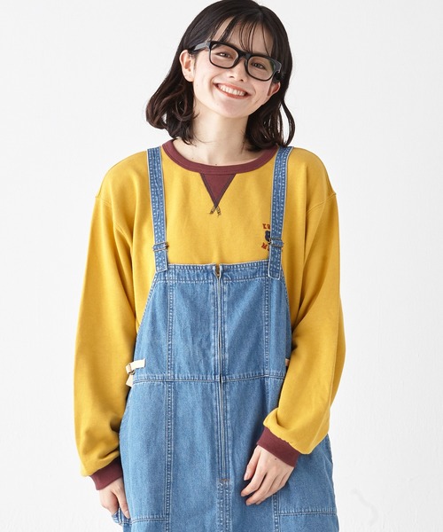 KRIFF MAYER Lady's Collection(クリフメイヤーレディースコレクション)の「ベイカーペインタージャンスカ(ジャンパースカート・レディース・ライトブルー/ナチュラル/ストライプ/ネイビー/ダークブルー・LARGE/MEDIUM)」の19枚目の写真