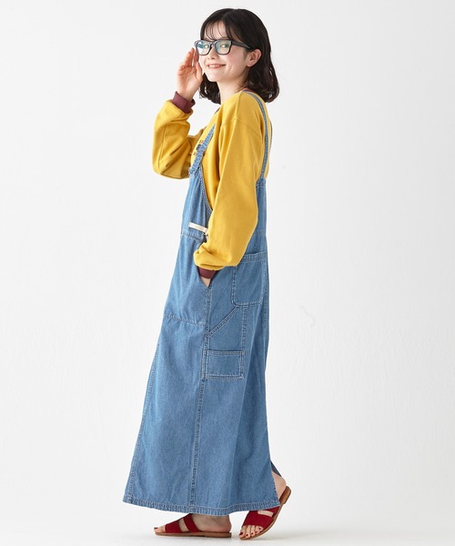 KRIFF MAYER Lady's Collection(クリフメイヤーレディースコレクション)の「ベイカーペインタージャンスカ(ジャンパースカート・レディース・ライトブルー/ナチュラル/ストライプ/ネイビー/ダークブルー・LARGE/MEDIUM)」の20枚目の写真