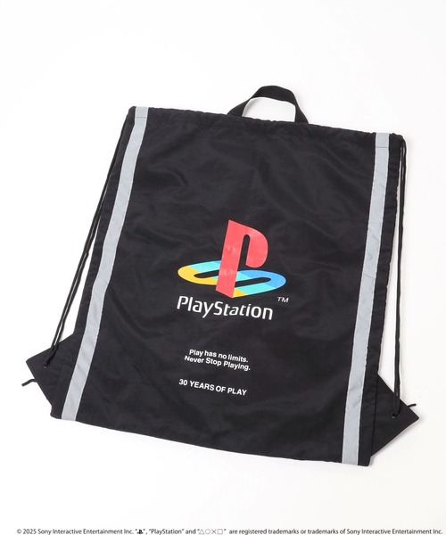 niko and...（ニコアンド）の「【PlayStation(プレイステーション)】限定プリントナップサック（バックパック/リュック・メンズ・グレー/ブラック・FREE）」の19枚目の写真