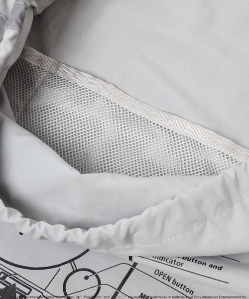 niko and...（ニコアンド）の「【PlayStation(プレイステーション)】限定プリントナップサック（バックパック/リュック・メンズ・グレー/ブラック・FREE）」の22枚目の写真