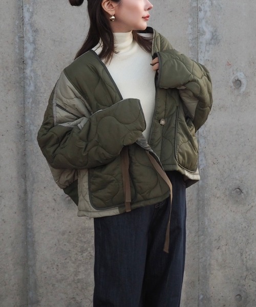 LAULEN アウター LAULEN（ローレン）の「nylon switching two-tone jacket parka