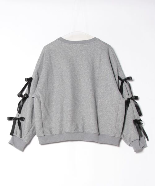 Mayree（メイリー）の「【Mayree】リボンデザイン スウェット トレーナー（スウェット・レディース・ネイビー/グレー・MEDIUM/X-LARGE/LARGE）」の3枚目の写真