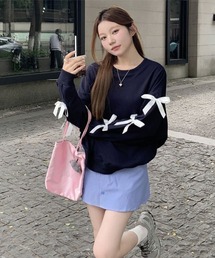 Mayree | 【Mayree】リボンデザイン スウェット トレーナー(スウェット)