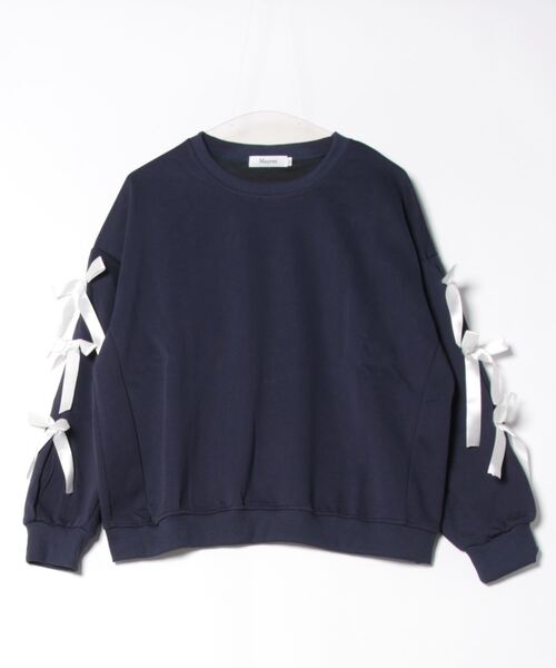 Mayree（メイリー）の「【Mayree】リボンデザイン スウェット トレーナー（スウェット・レディース・ネイビー/グレー・MEDIUM/X-LARGE/LARGE）」の10枚目の写真