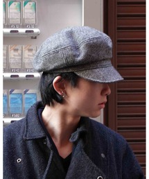 Noen（ノエン）の「ウールブレンドヘリンボーンキャスケット（キャップ）」