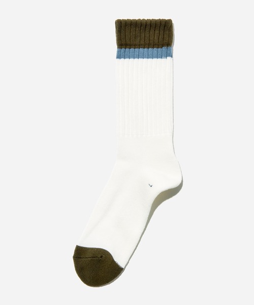 CHICSTOCKS（シックストックス）の「リブパイルソックス（ソックス/靴下・メンズ・チャコールグレー/ネイビー/オフホワイト・SMALL/LARGE）」の6枚目の写真