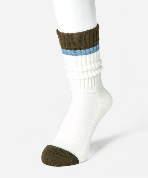 CHICSTOCKS（シックストックス）の「リブパイルソックス（ソックス/靴下・メンズ・チャコールグレー/ネイビー/オフホワイト・SMALL/LARGE）」の12枚目の写真