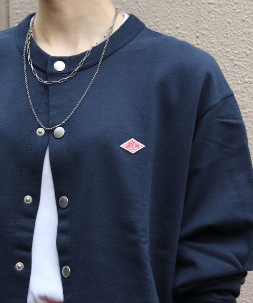 DANTON/ダントン ドットボタンクルーネックカーディガン DOT BUTTON