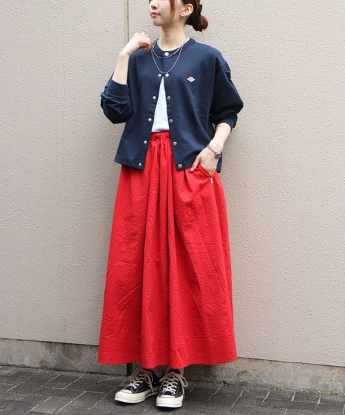 DANTON/ダントン ドットボタンクルーネックカーディガン DOT BUTTON