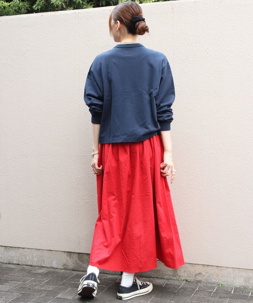 DANTON（ダントン）の「DANTON/ダントン　 ドットボタンクルーネックカーディガン　DOT BUTTON CREW NECK CARDIGAN　DT-C0405 CIN（カーディガン/ボレロ・レディース・レッド/ダークブルー/ナチュラル/トップグレー/ネイビー・38）」の10枚目の写真