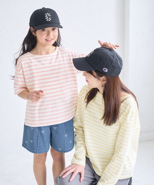 ROPE' PICNIC（ロペピクニック）の「刺繍入りボーダーカットトップス（Tシャツ/カットソー・レディース・ネイビー/クリーム/ピンク系その他2・38）」の5枚目の写真