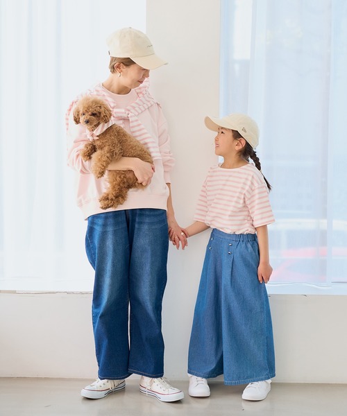 ROPE' PICNIC（ロペピクニック）の「刺繍入りボーダーカットトップス（Tシャツ/カットソー・レディース・ネイビー/クリーム/ピンク系その他2・38）」の6枚目の写真