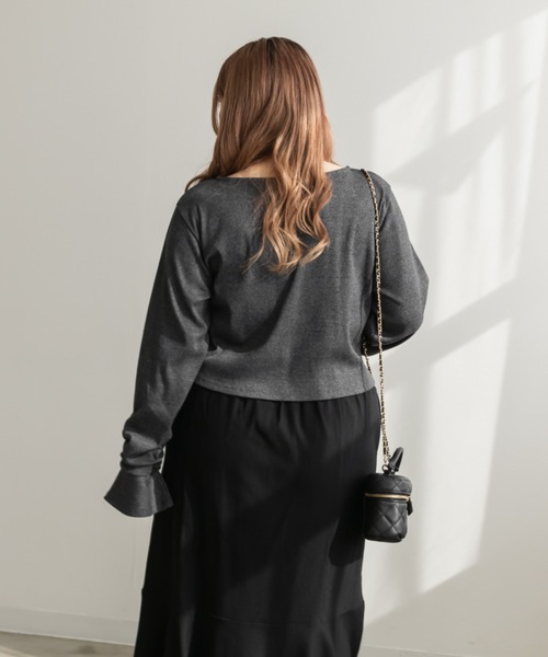 レースアップリブプルオーバー（Tシャツ/カットソー）｜CLETTE