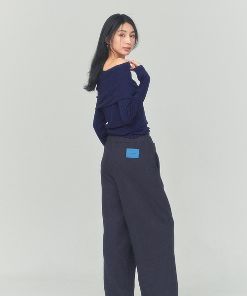 BLUE×PALANG(ブルーパラン)の「OFF SHOULDER KNIT(Tシャツ/カットソー・レディース・ダークブルー/ネイビー・M/S)」の7枚目の写真