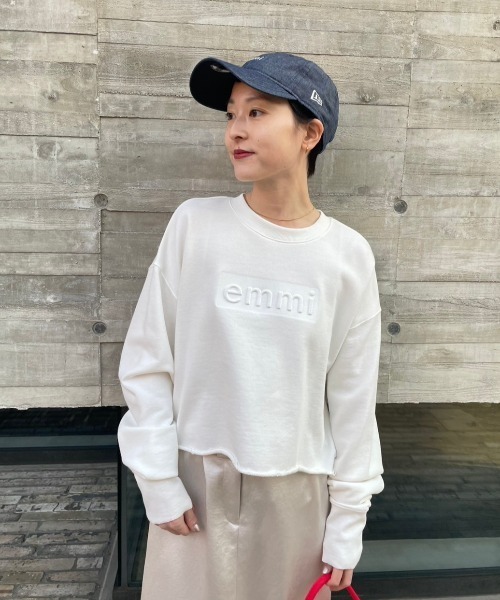 emmi(エミ)の「【10th】eco emmiロゴスウェット(スウェット・レディース・ホワイト/イエロー/ブルー・FREE)」の11枚目の写真