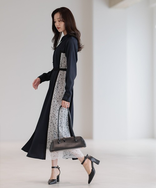 セール】【2025AW新色登場/選べる着丈】サイドレースキリカエシャツ