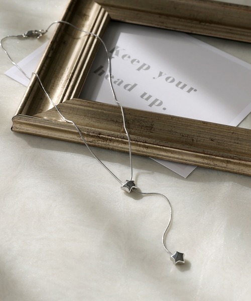 colleca la（コレカラ）の「スターYラインネックレス（ネックレス・レディース・シルバー/ゴールド・FREE）」の2枚目の写真