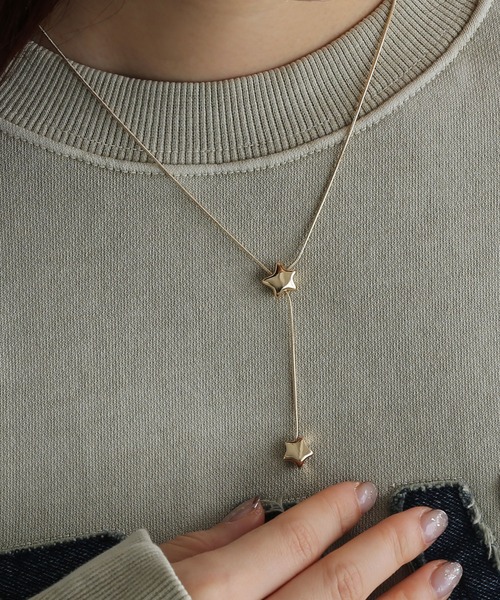 colleca la（コレカラ）の「スターYラインネックレス（ネックレス・レディース・シルバー/ゴールド・FREE）」の4枚目の写真