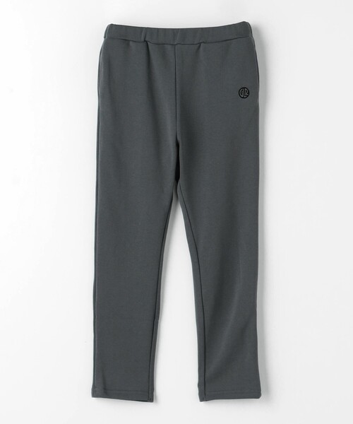 green label relaxing（グリーンレーベルリラクシング）の「裏毛 ストレートパンツ / キッズ  100cm-130cm（その他パンツ・キッズ・ブラック/ダークグレー・110cm/120cm/100cm/130cm）」の2枚目の写真