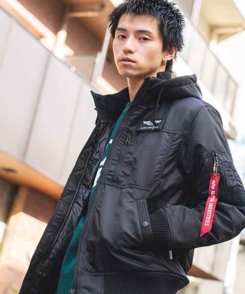 ALPHA INDUSTRIES フード付きジャケット