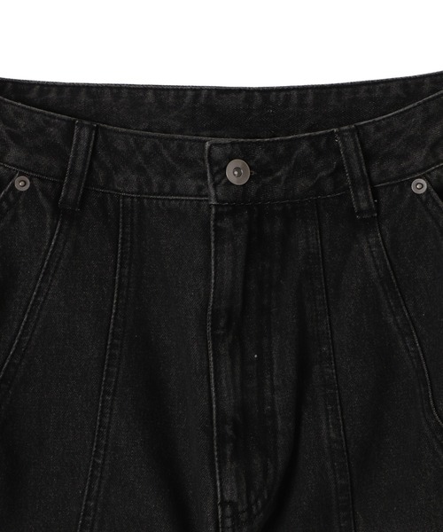 SHORT ROUND（ショートラウンド）の「SHORT ROUND/スウィッチングデニムカーゴパンツ（デニムパンツ・メンズ・スカイブルー/ブラック系3・MEDIUM/LARGE）」の10枚目の写真