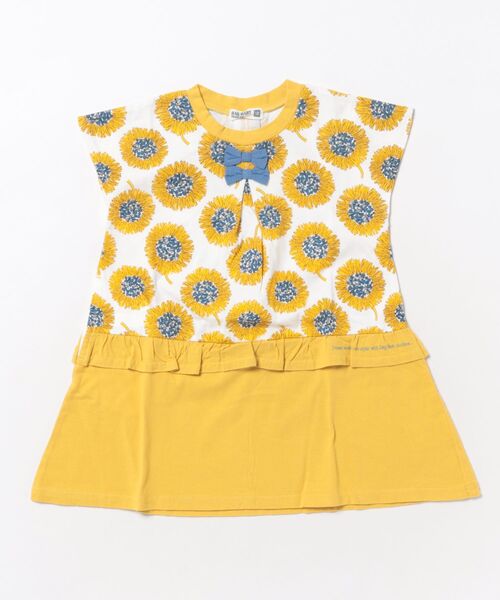 RAGMART(ラグマート)の「アートプリントフレンチスリーブワンピース(ワンピース・キッズ・グリーン/イエロー・120cm/100cm/110cm/130cm)」の13枚目の写真