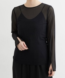 Jolie et Jolie | 袖スリットシアートップス(Tシャツ/カットソー)