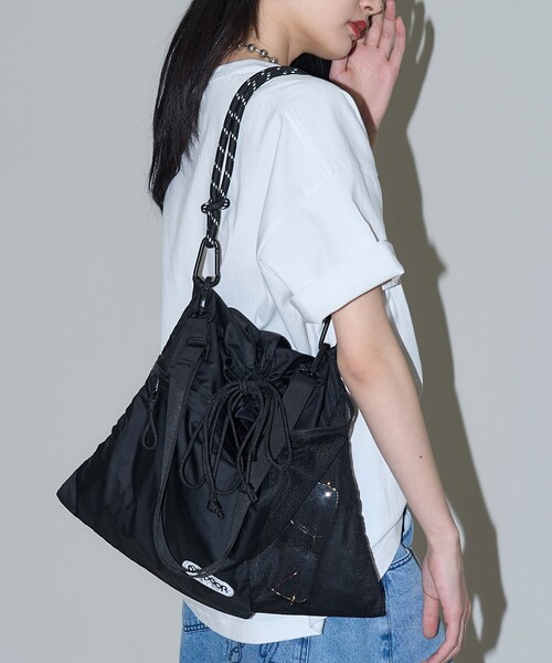 OUTDOOR PRODUCTS（アウトドアプロダクツ）の「OUTDOOR PRODUCTS/アウトドアプロダクツ 別注リップストップバッグ(限定展開)（トートバッグ・メンズ・ブラック/グレー/オリーブ・FREE）」の2枚目の写真